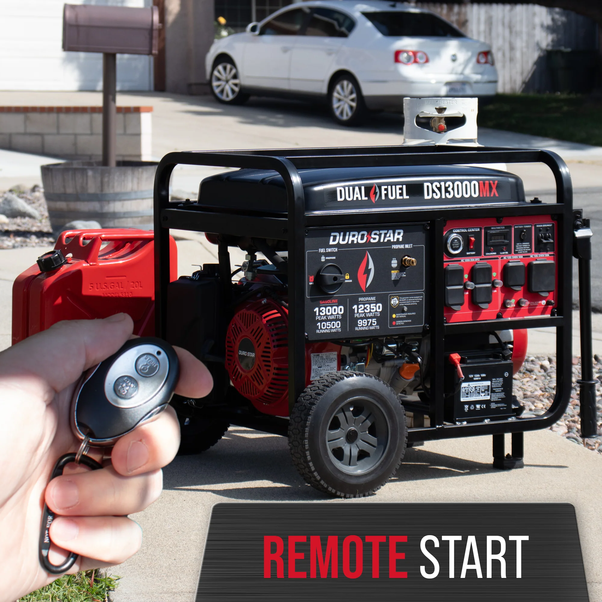 13,000 Watt Dual Fuel Portable Generator w/ CO Alert - Image 7