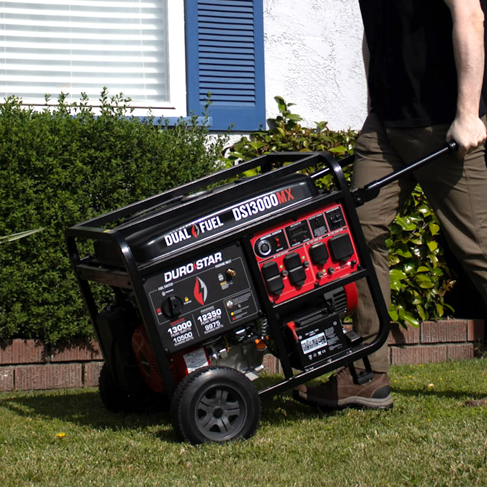 13,000 Watt Dual Fuel Portable Generator w/ CO Alert - Image 9