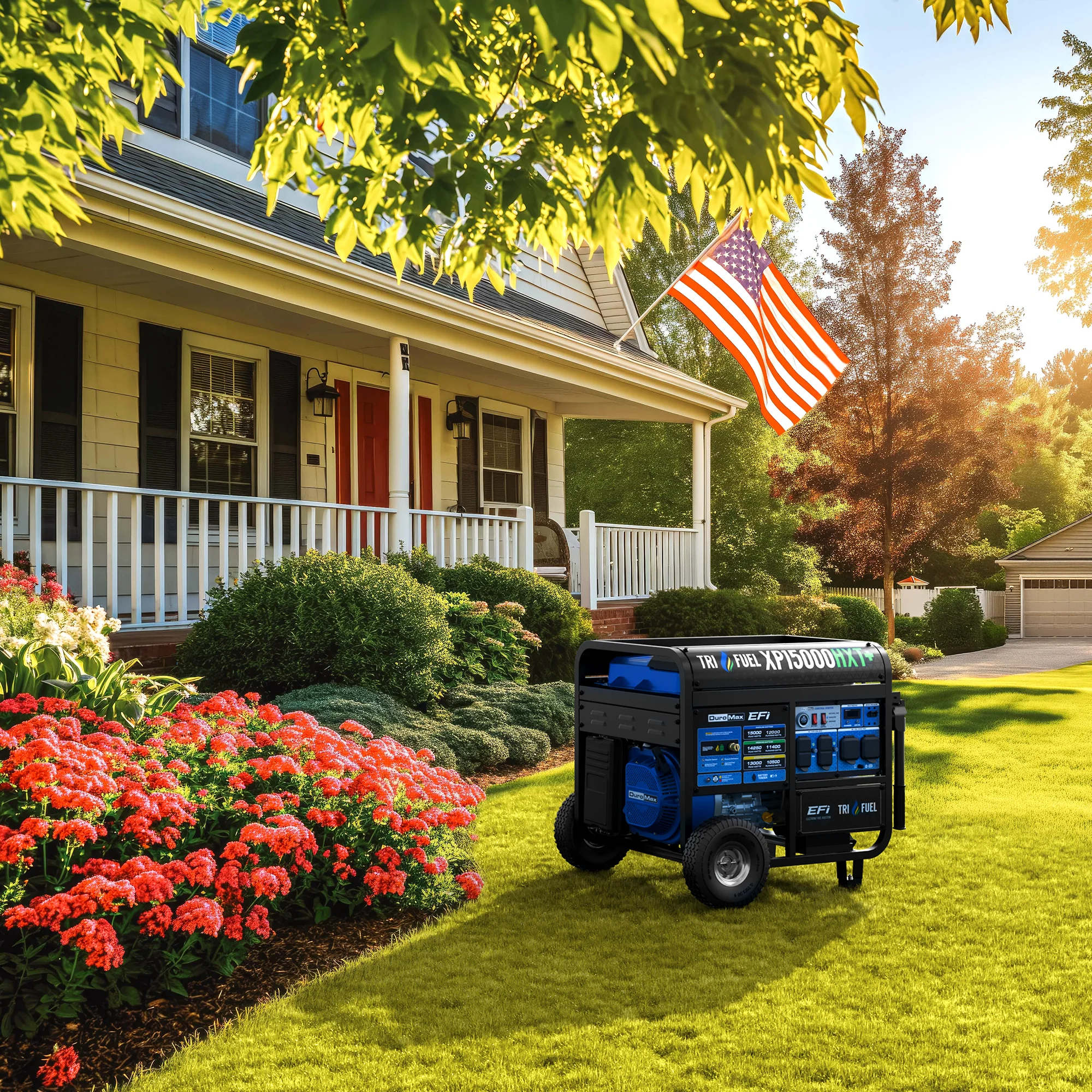 15,000 Watt Electric Start Tri Fuel EFI Portable Generator - Image 14