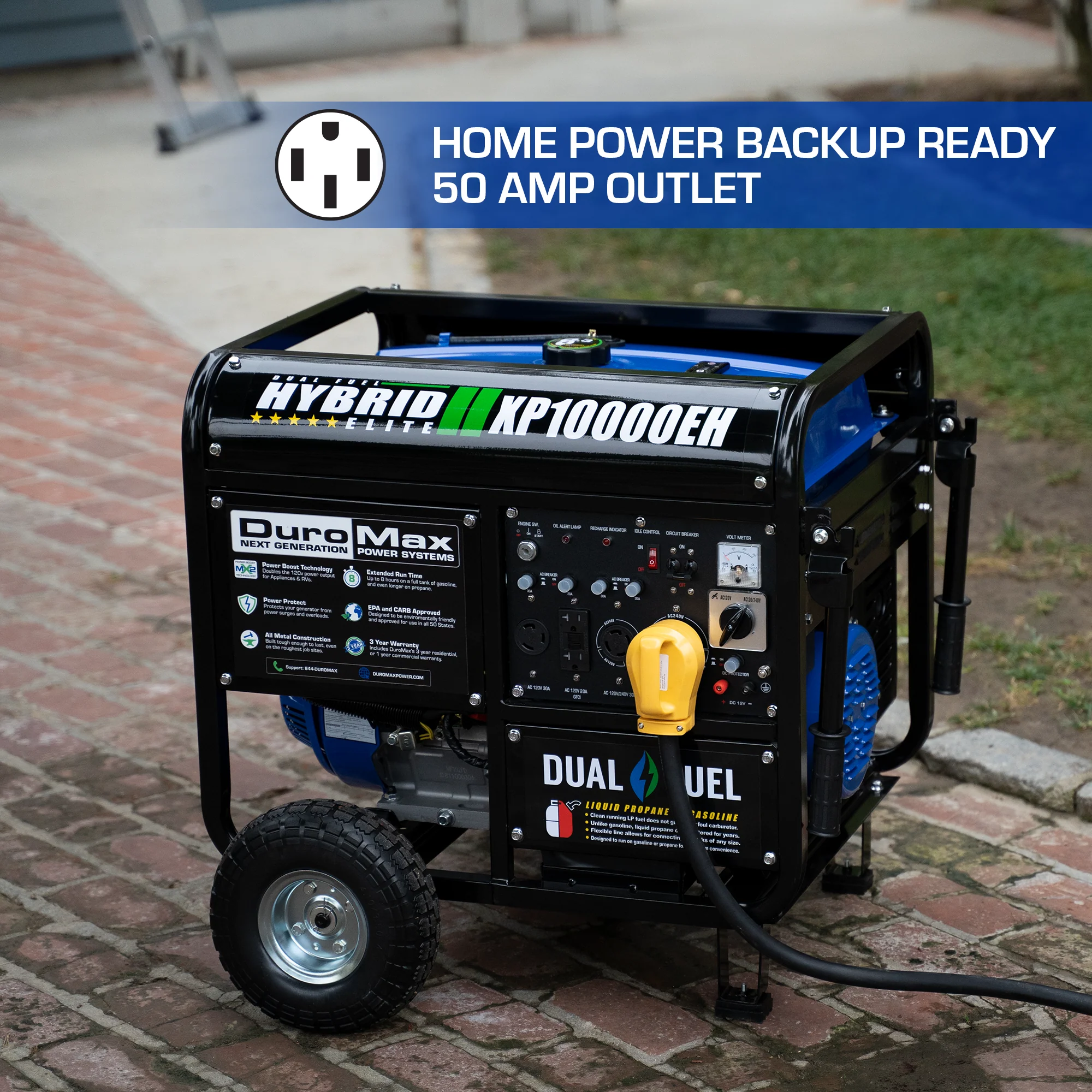 10,000 Watt Dual Fuel Portable Generator - Image 6