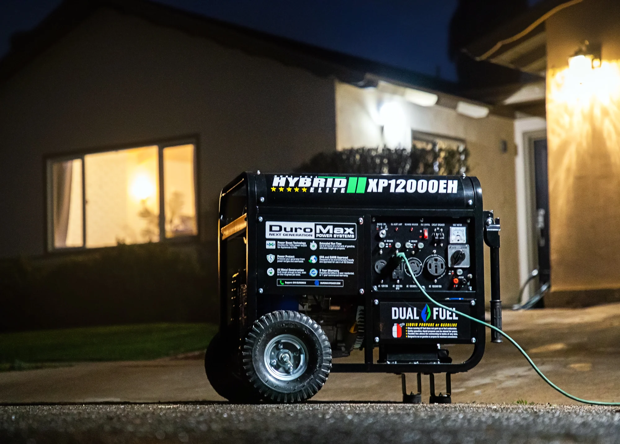 12,000 Watt Dual Fuel Portable Generator - Image 13