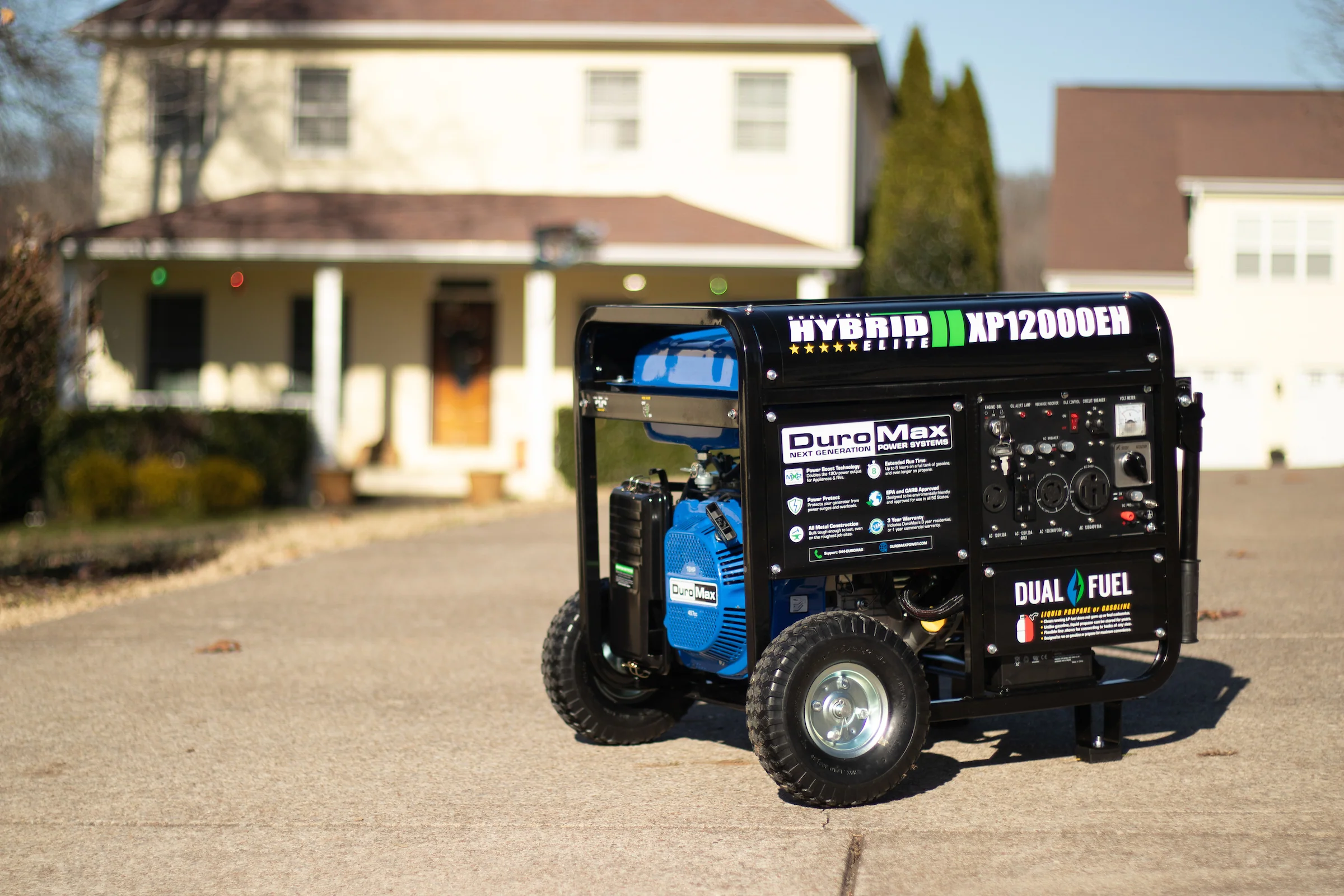 12,000 Watt Dual Fuel Portable Generator - Image 17