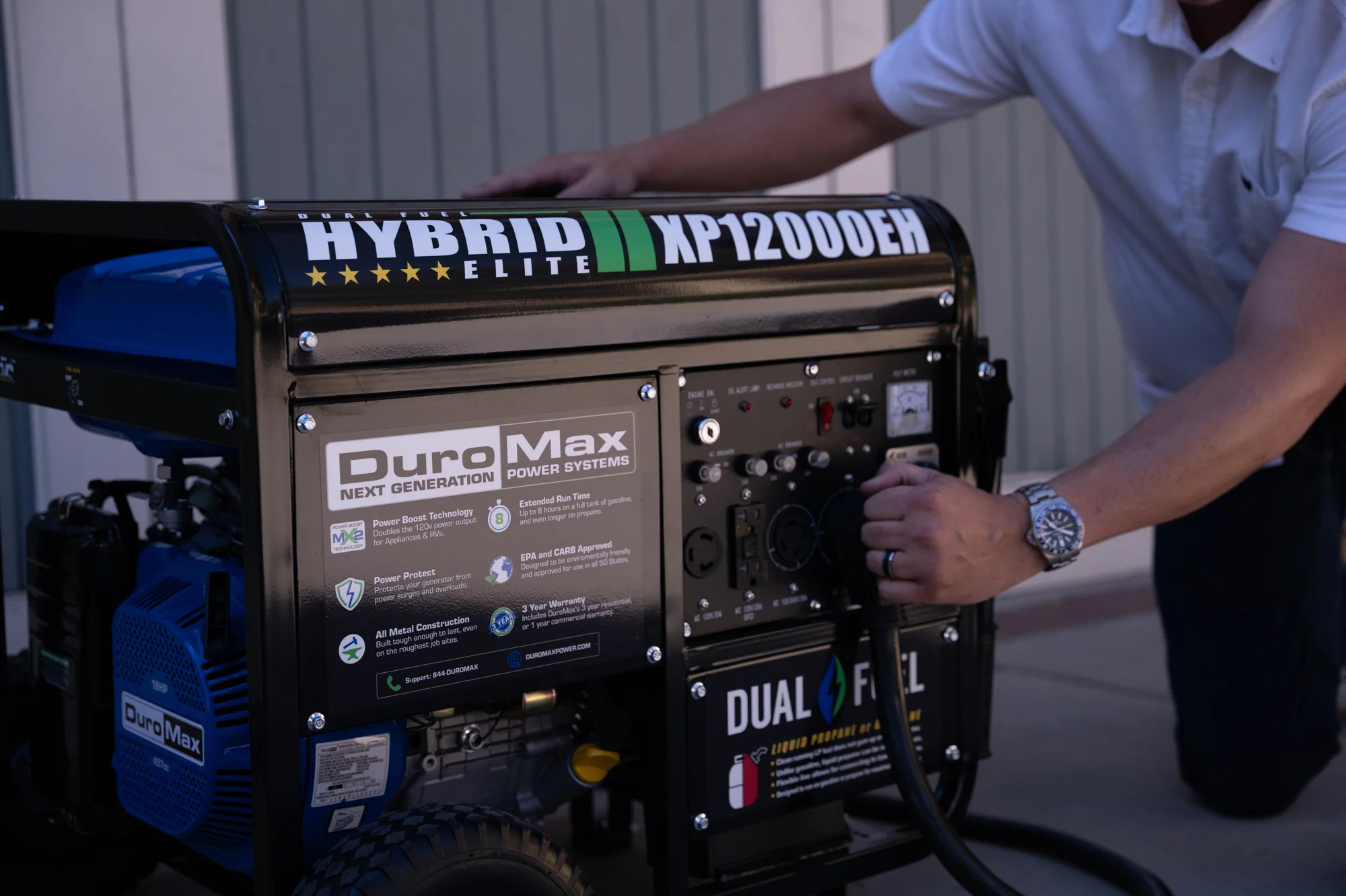 12,000 Watt Dual Fuel Portable Generator - Image 25