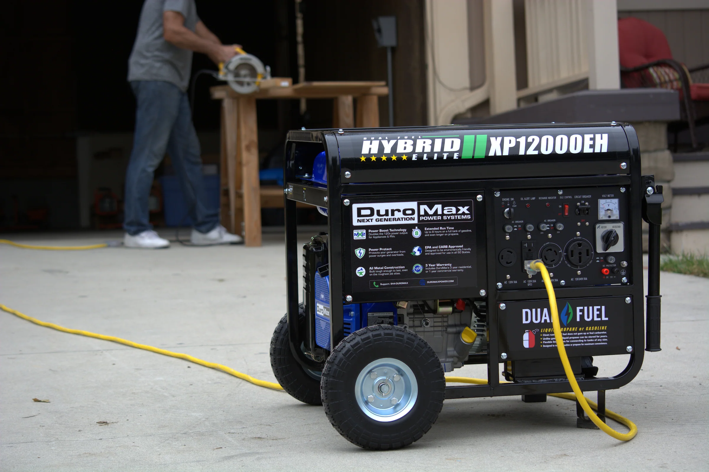 12,000 Watt Dual Fuel Portable Generator - Image 30