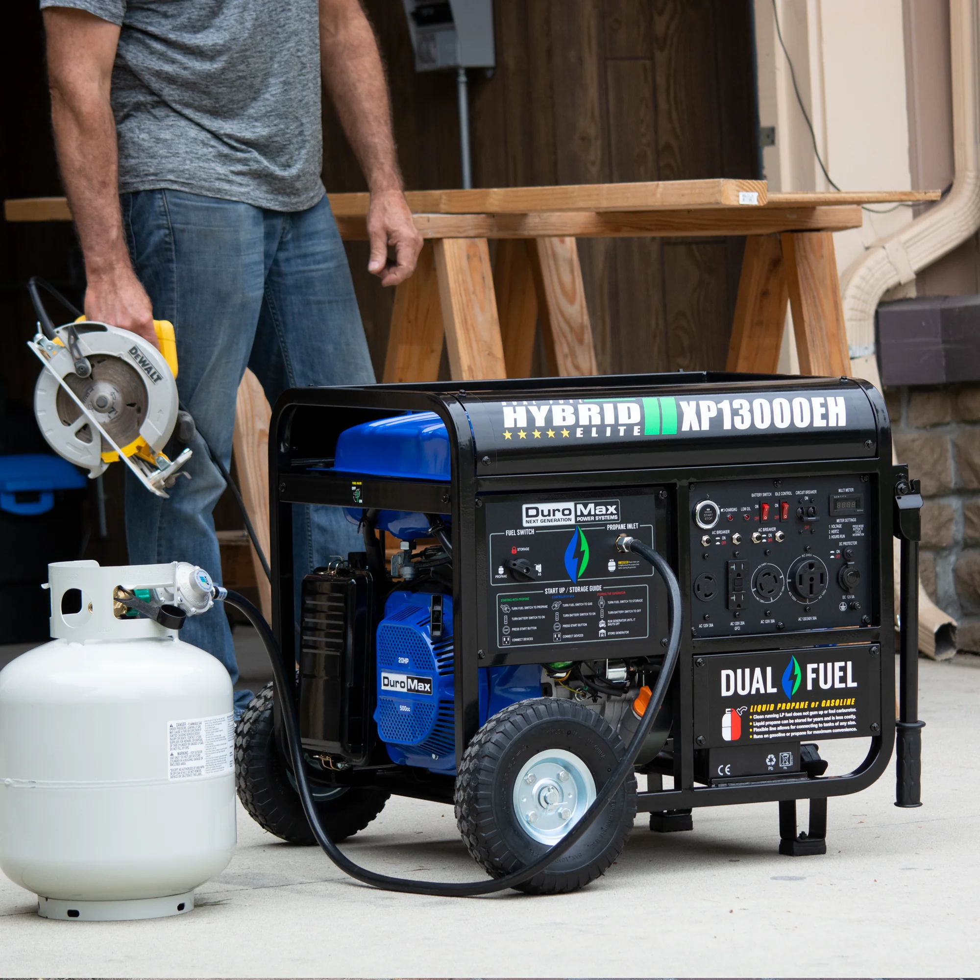 13,000 Watt Dual Fuel Portable Generator - Image 16