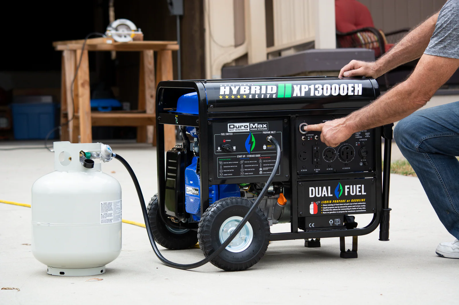 13,000 Watt Dual Fuel Portable Generator - Image 19