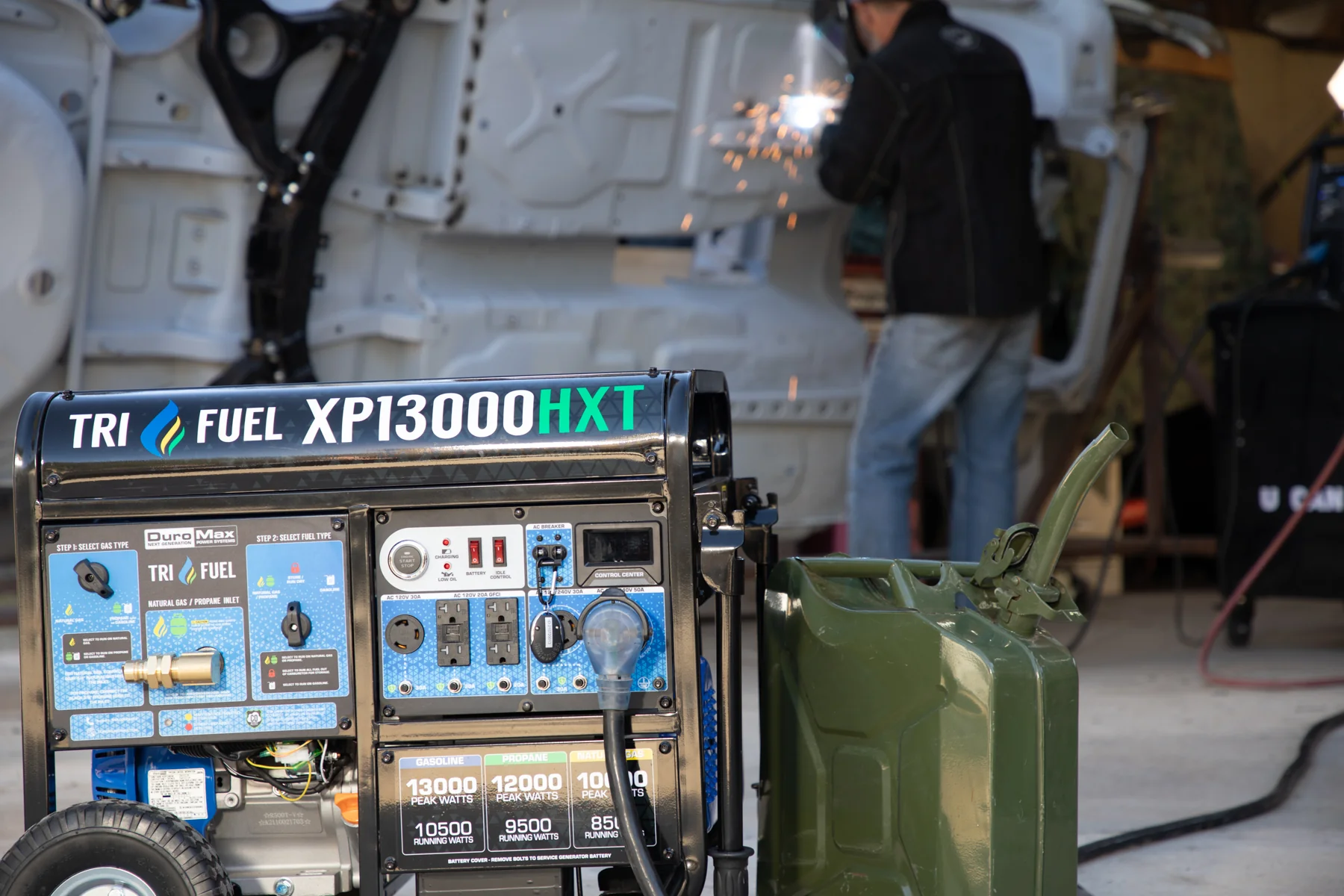 13,000 Watt Tri Fuel Portable HXT Generator w/ CO Alert - Image 24