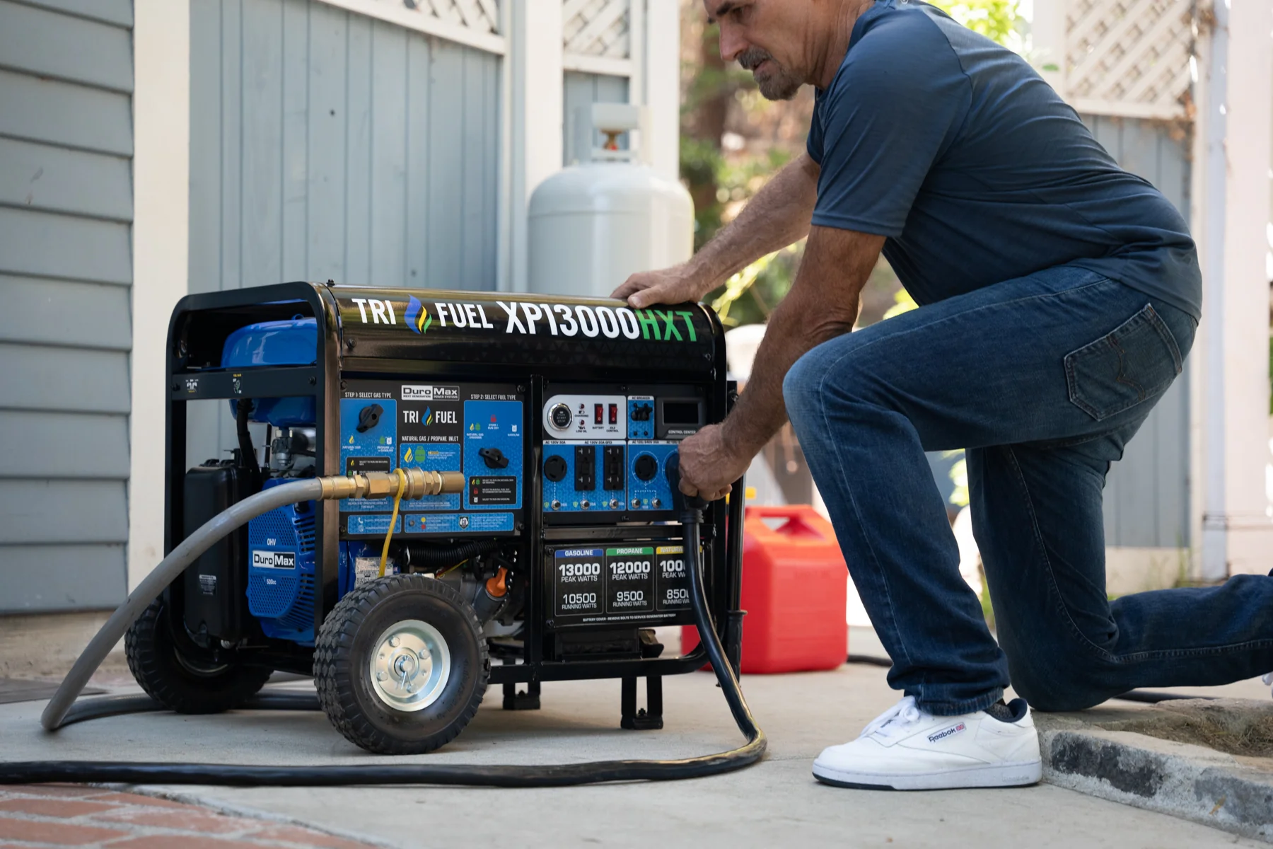 13,000 Watt Tri Fuel Portable HXT Generator w/ CO Alert - Image 25