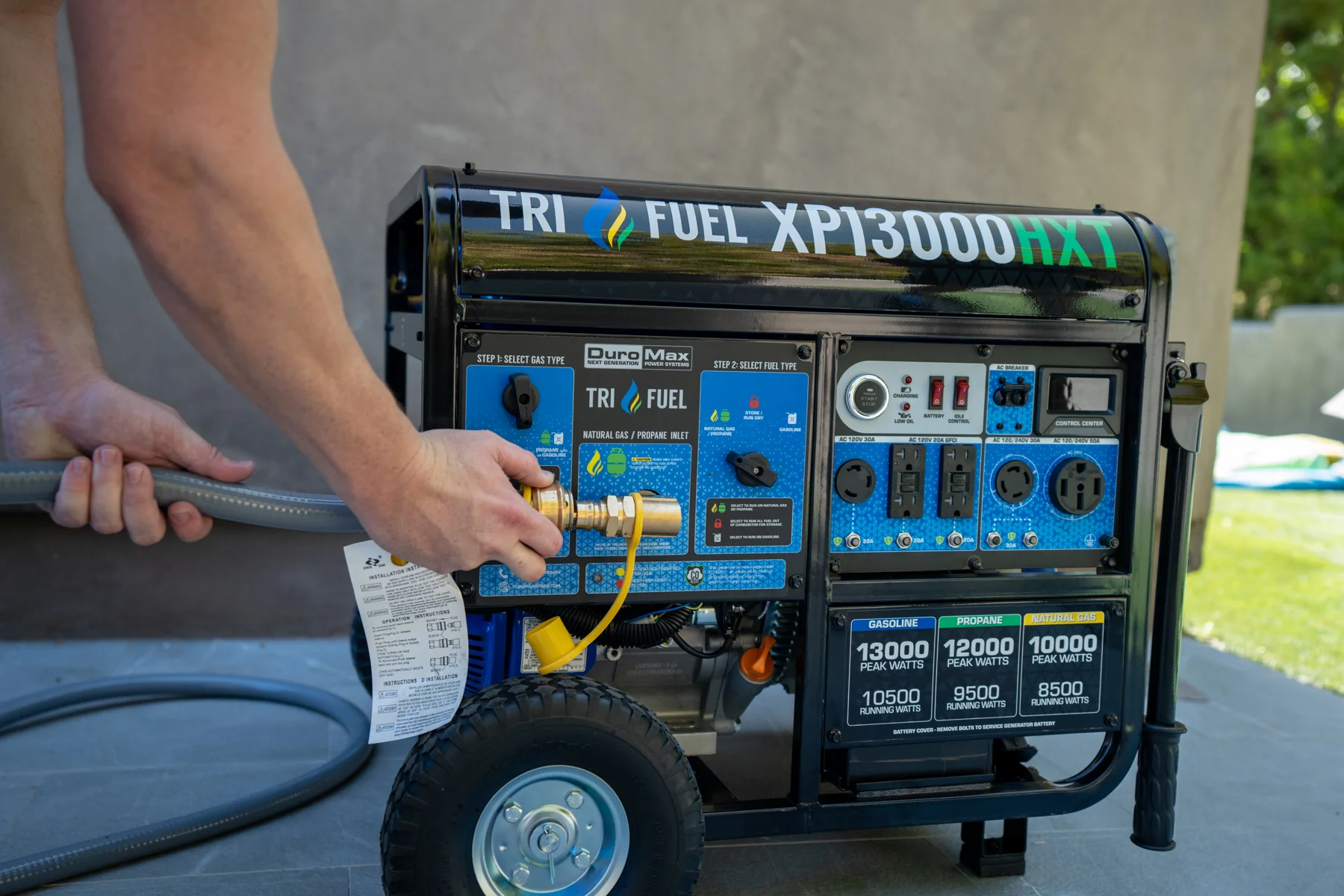 13,000 Watt Tri Fuel Portable HXT Generator w/ CO Alert - Image 33
