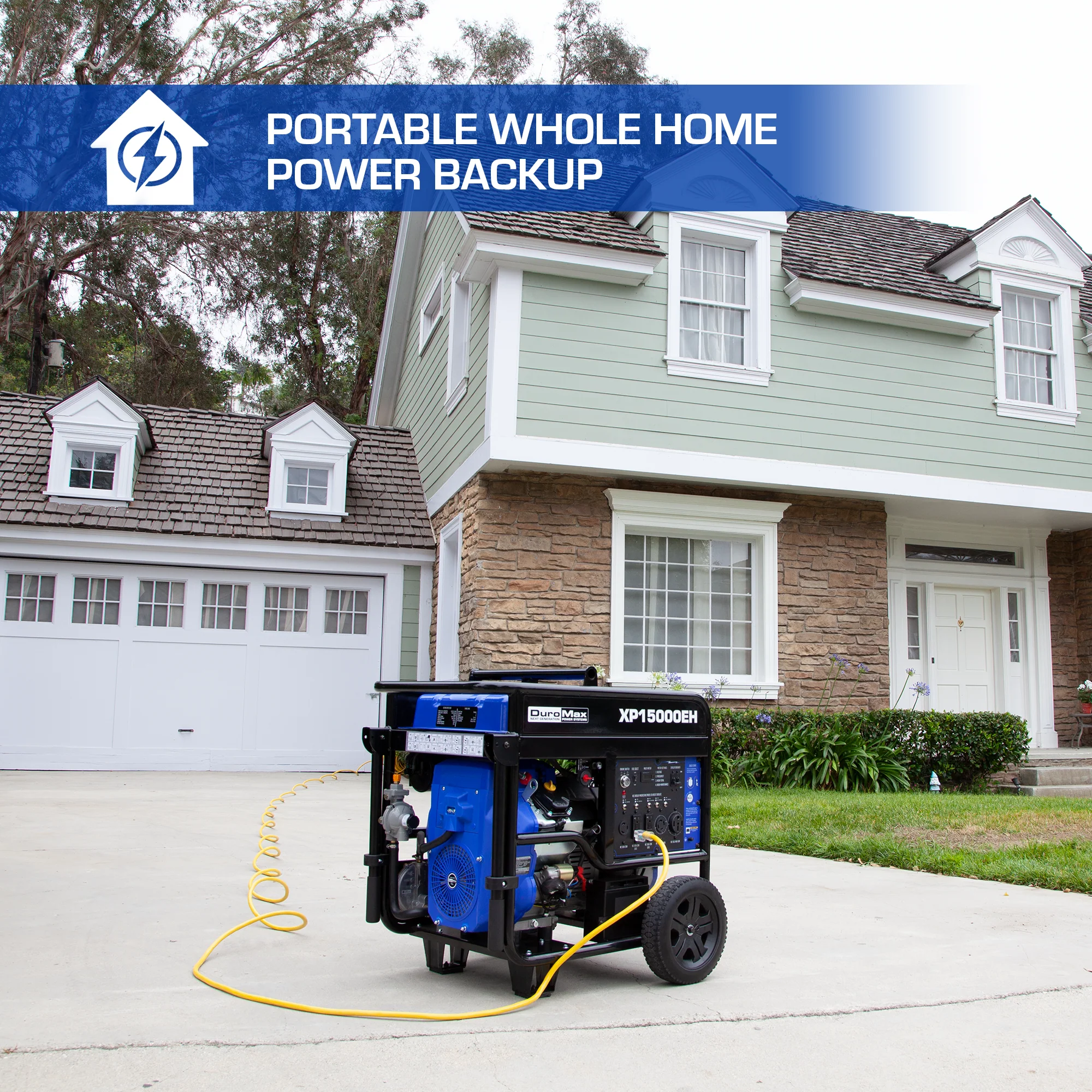 15,000 Watt Dual Fuel Portable Generator - Image 3