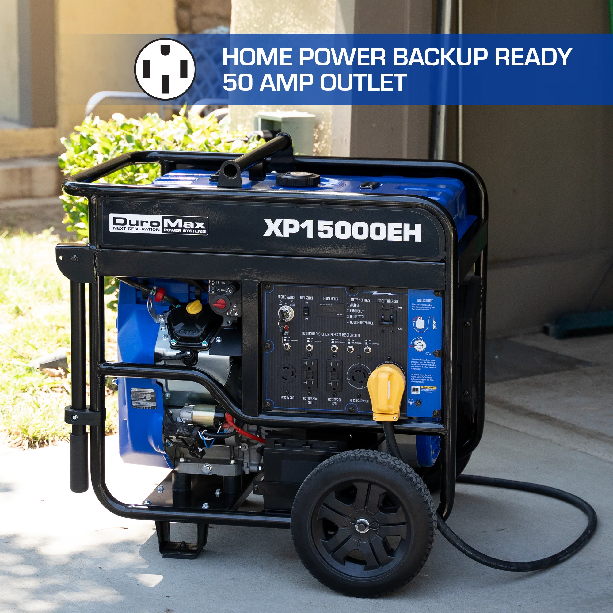 15,000 Watt Dual Fuel Portable Generator - Image 6