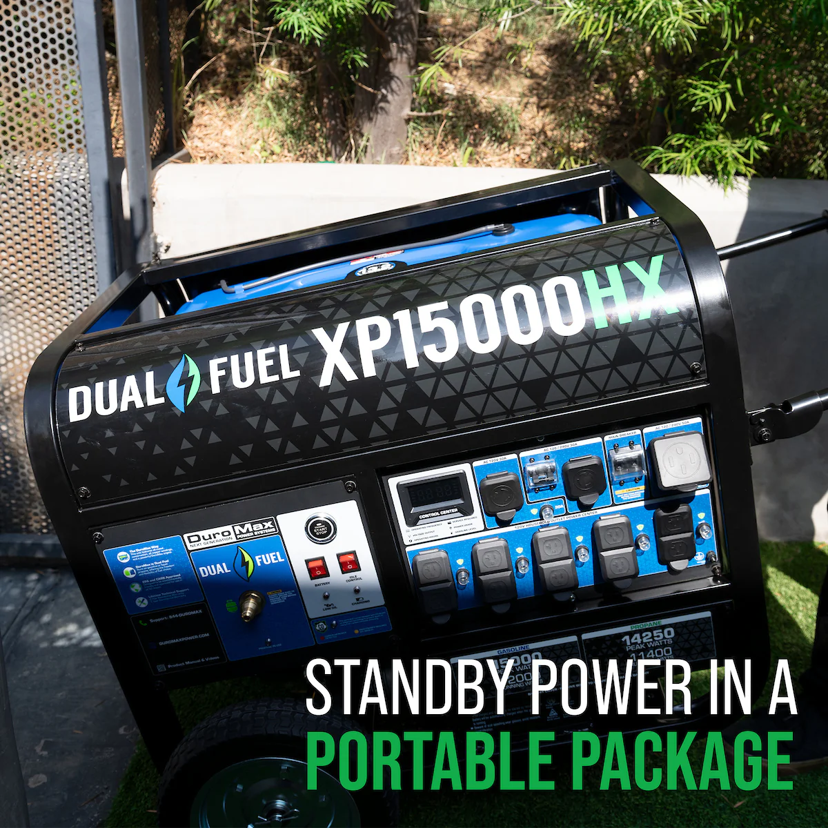 15,000 Watt Electric Start Dual Fuel Portable Generator - Image 12