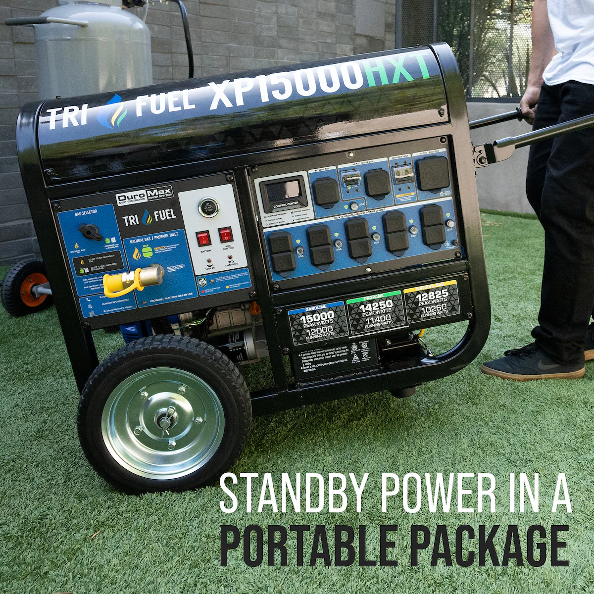 15,000 Watt Electric Start Tri Fuel Portable Generator - Image 13