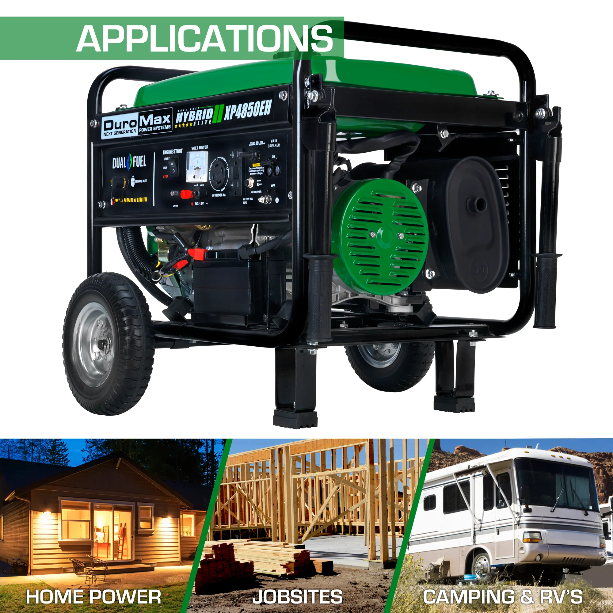 4,850 Watt Dual Fuel Portable Generator - Image 5