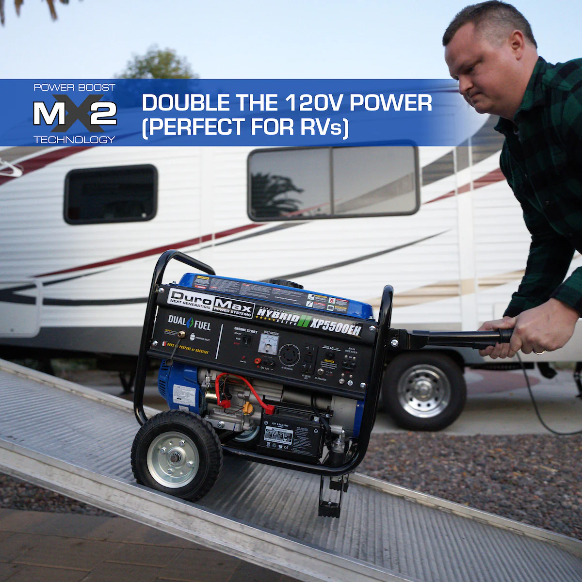 5,500 Watt Dual Fuel Portable Generator - Image 3