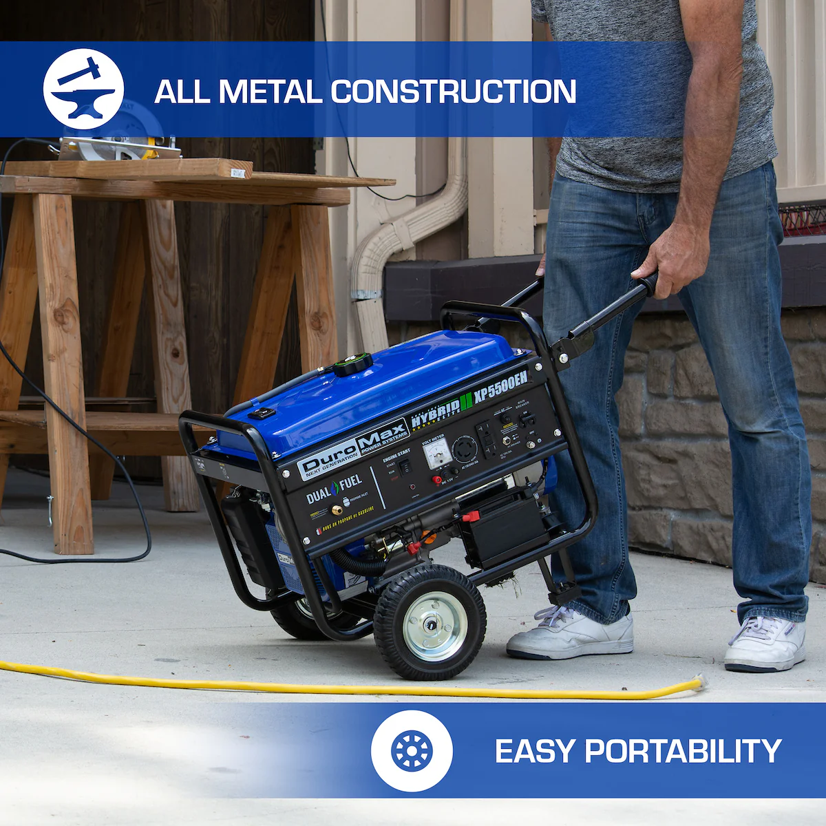 5,500 Watt Dual Fuel Portable Generator - Image 9