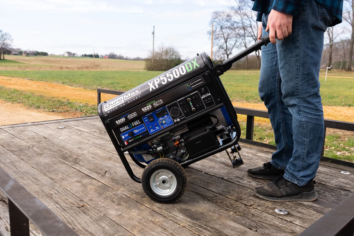 5,500 Watt Dual Fuel Portable Generator w/ CO Alert - Image 15