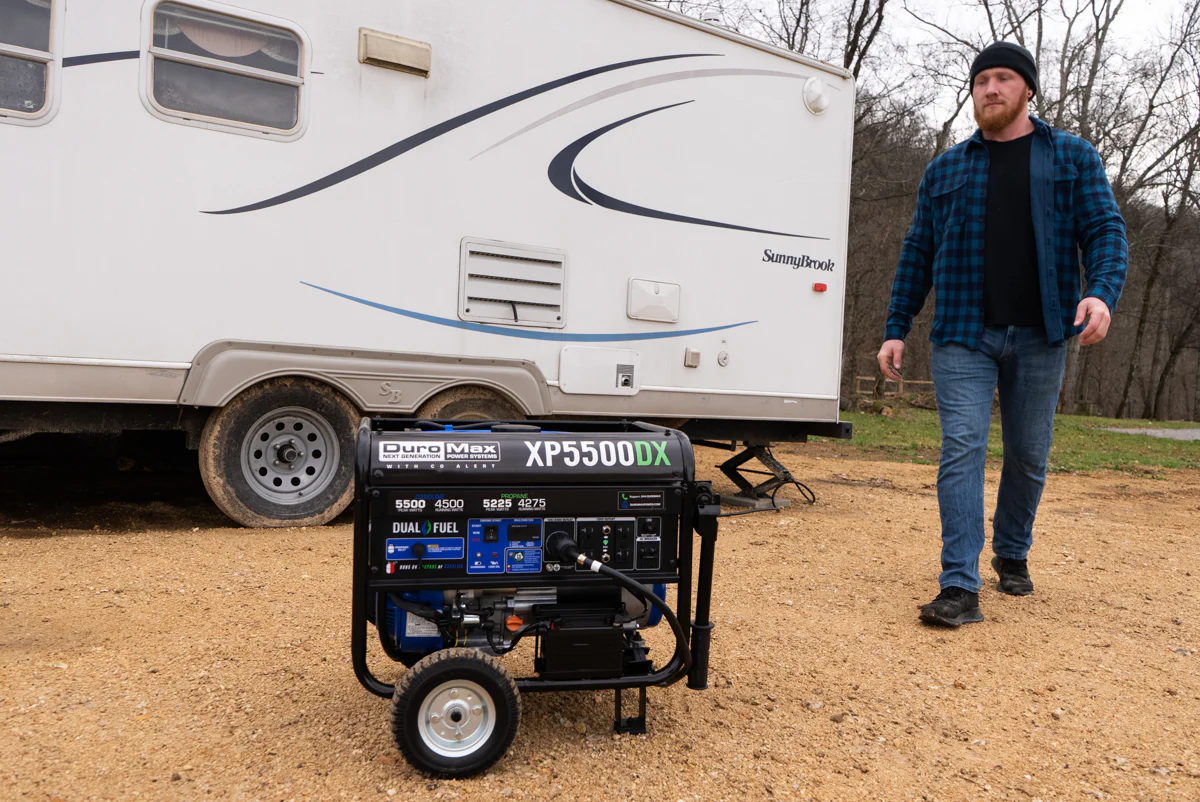 5,500 Watt Dual Fuel Portable Generator w/ CO Alert - Image 16