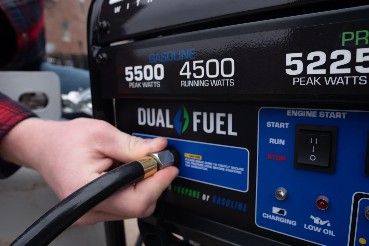 5,500 Watt Dual Fuel Portable Generator w/ CO Alert - Image 17