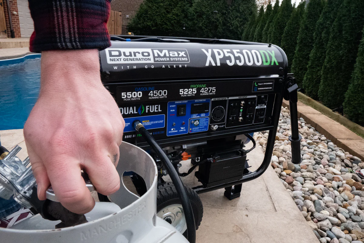 5,500 Watt Dual Fuel Portable Generator w/ CO Alert - Image 20