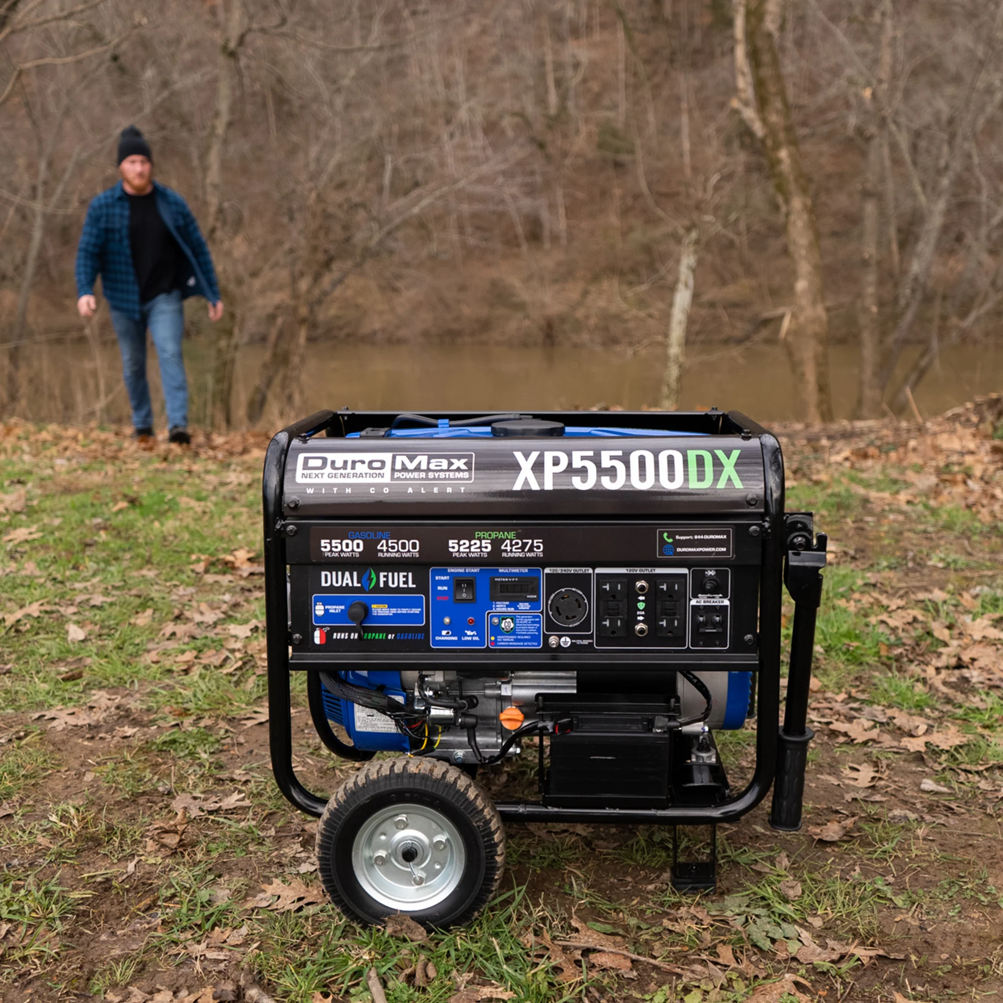 5,500 Watt Dual Fuel Portable Generator w/ CO Alert - Image 6