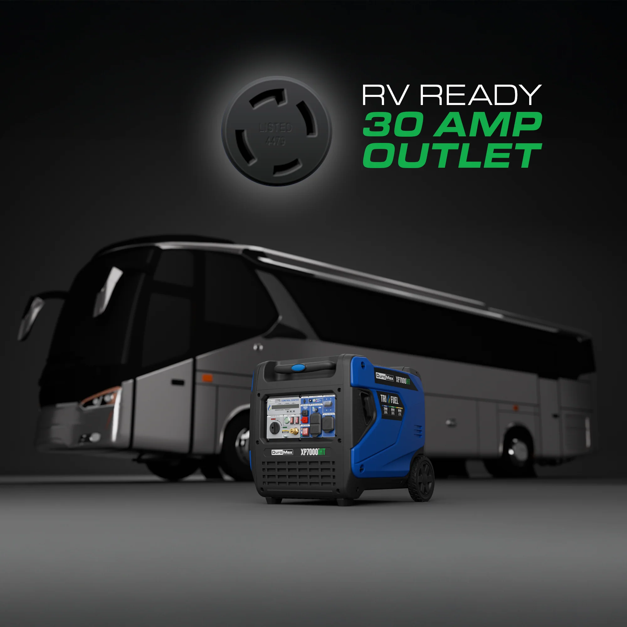 7,000 Watt Portable Tri Fuel Inverter Generator - Quiet, Low THD - Image 4