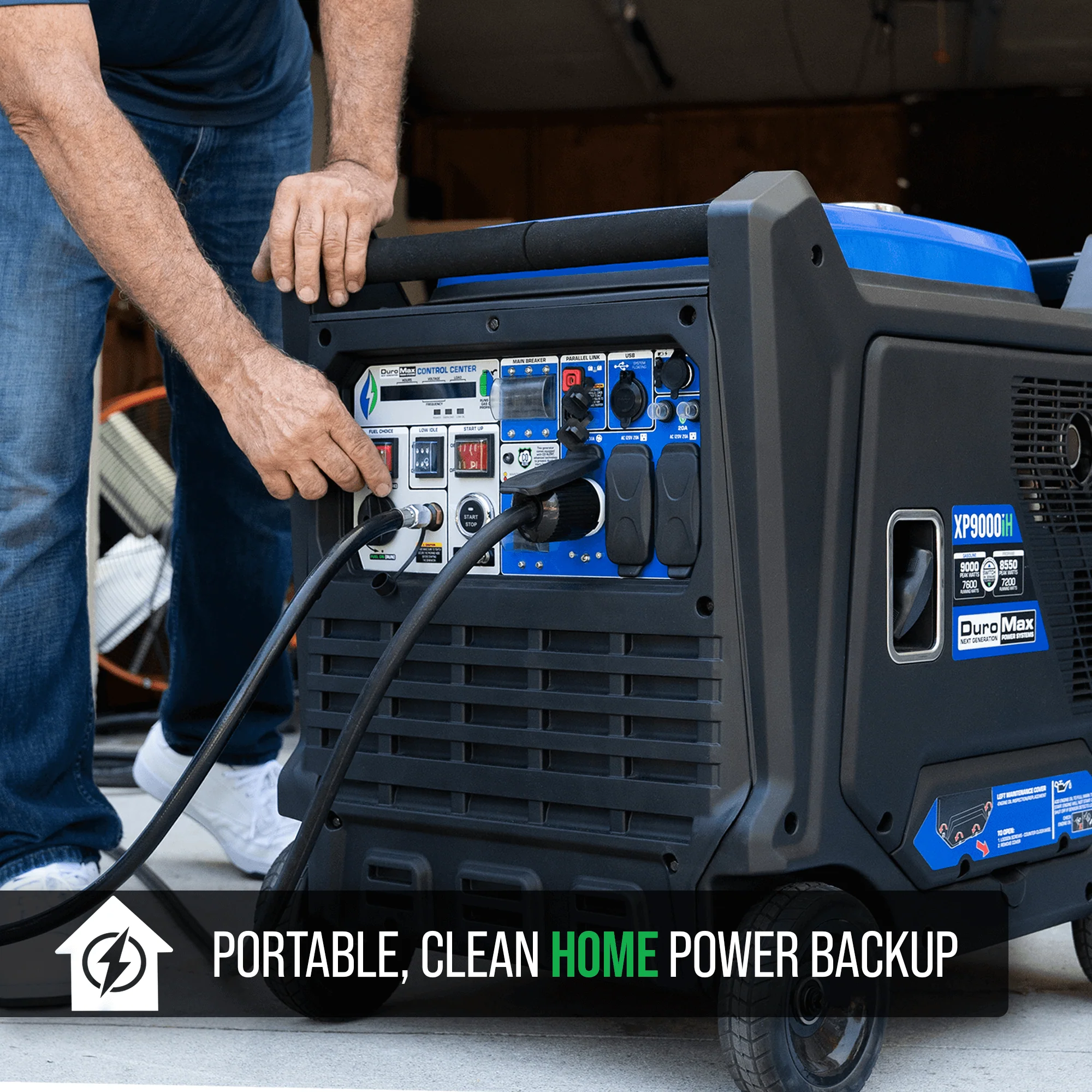 9,000 Watt Portable Dual Fuel Inverter Generator - Quiet, Low THD - Image 3