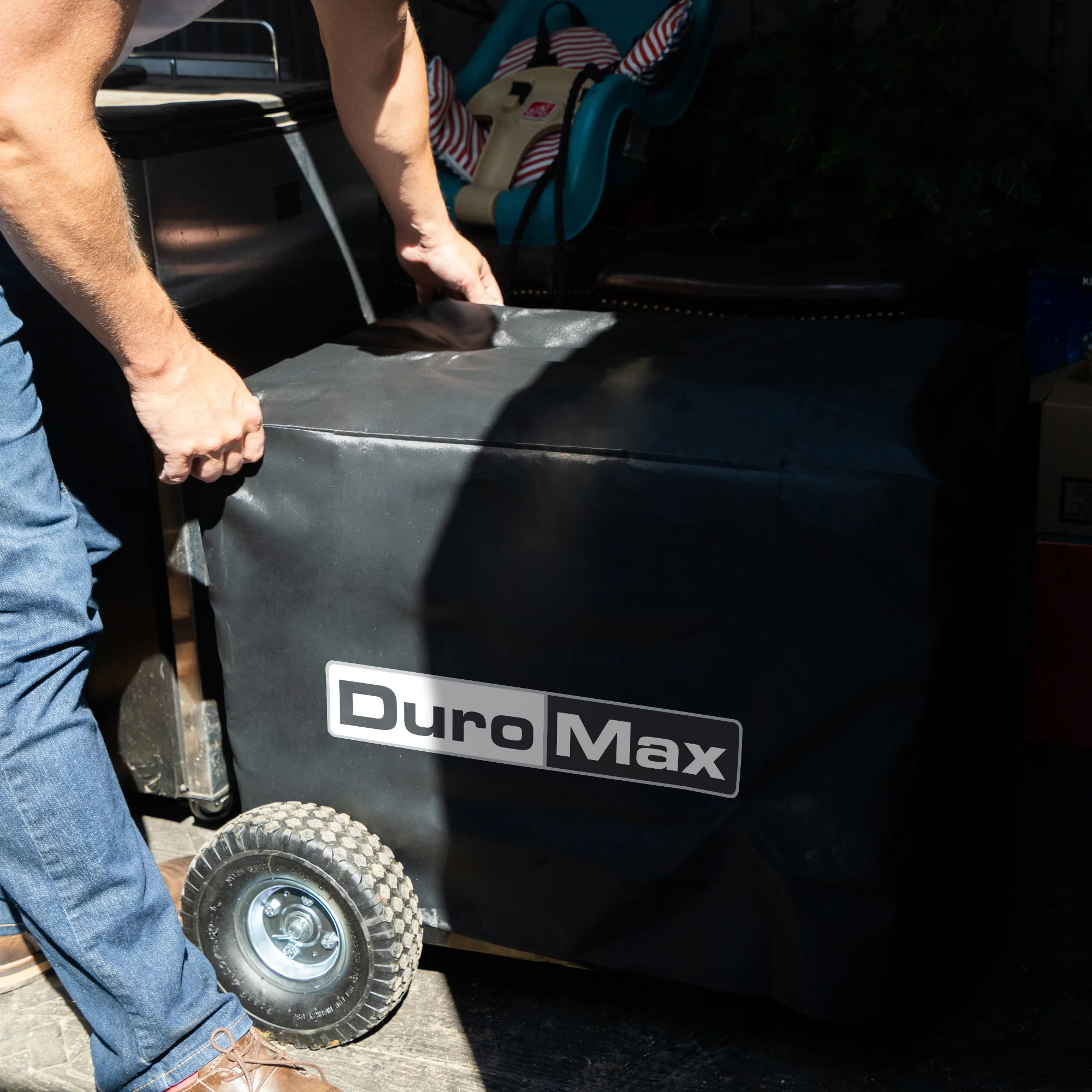 Small Weather Resistant Portable Generator Dust Guard Cover - Image 6