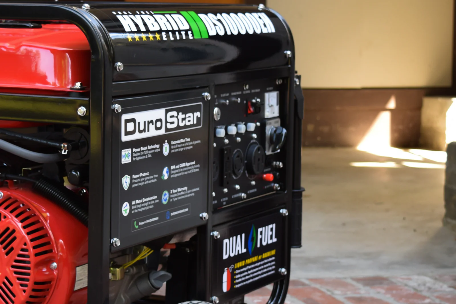 10,000 Watt Dual Fuel Portable Generator - Image 17