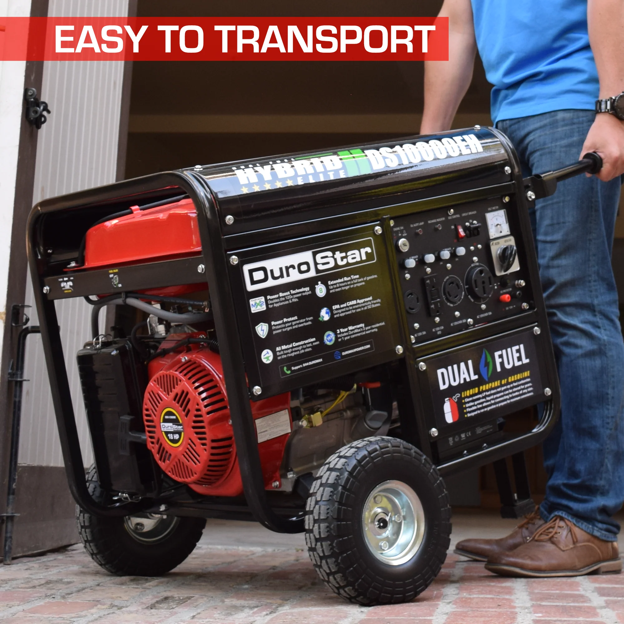 10,000 Watt Dual Fuel Portable Generator - Image 7