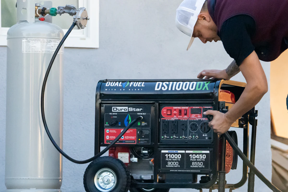 11,000 Watt Dual Fuel Portable Generator w/ CO Alert - Image 12