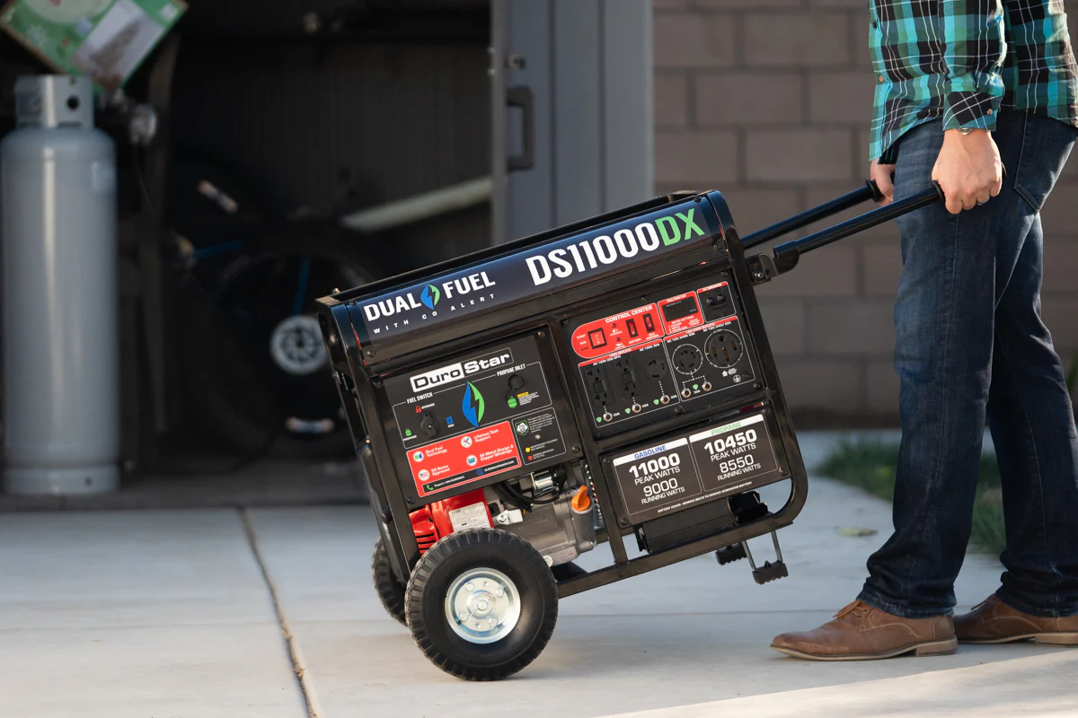 11,000 Watt Dual Fuel Portable Generator w/ CO Alert - Image 13