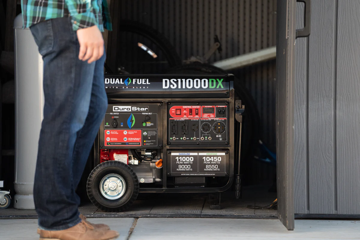 11,000 Watt Dual Fuel Portable Generator w/ CO Alert - Image 15