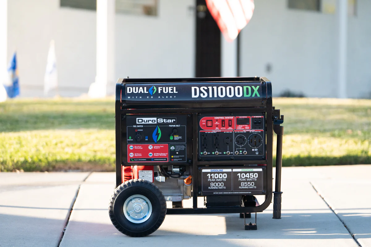 11,000 Watt Dual Fuel Portable Generator w/ CO Alert - Image 18