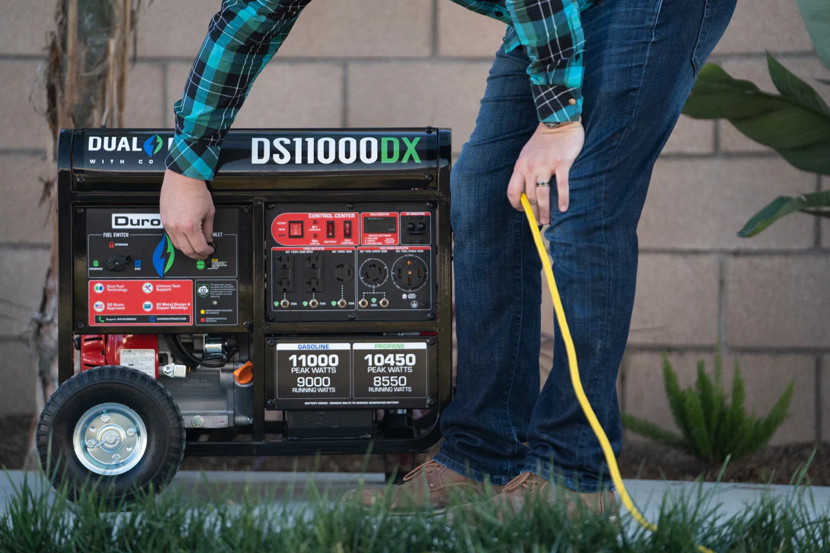 11,000 Watt Dual Fuel Portable Generator w/ CO Alert - Image 23