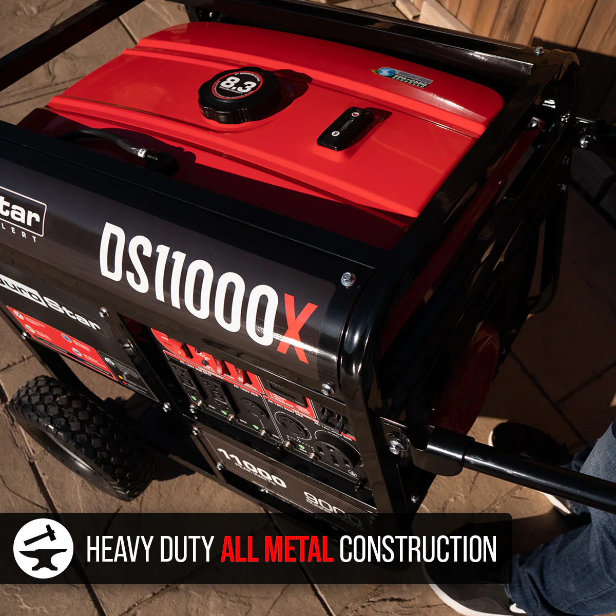 11,000 Watt Gasoline Portable Generator w/ CO Alert - Image 9