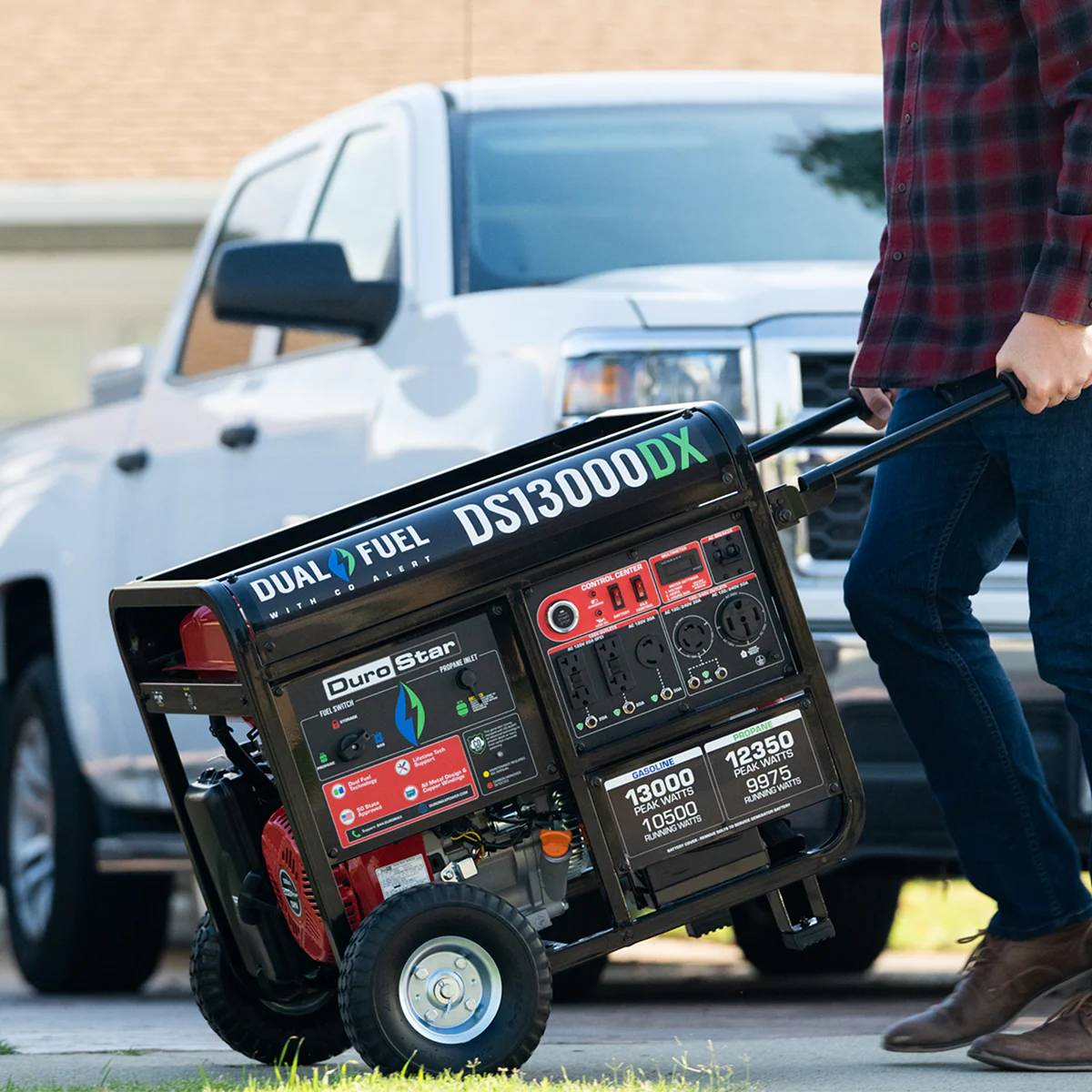 13,000 Watt Dual Fuel Portable Generator w/ CO Alert - Image 11