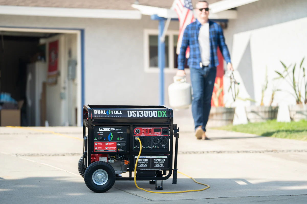 13,000 Watt Dual Fuel Portable Generator w/ CO Alert - Image 14