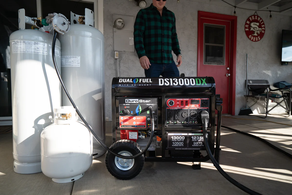 13,000 Watt Dual Fuel Portable Generator w/ CO Alert - Image 31