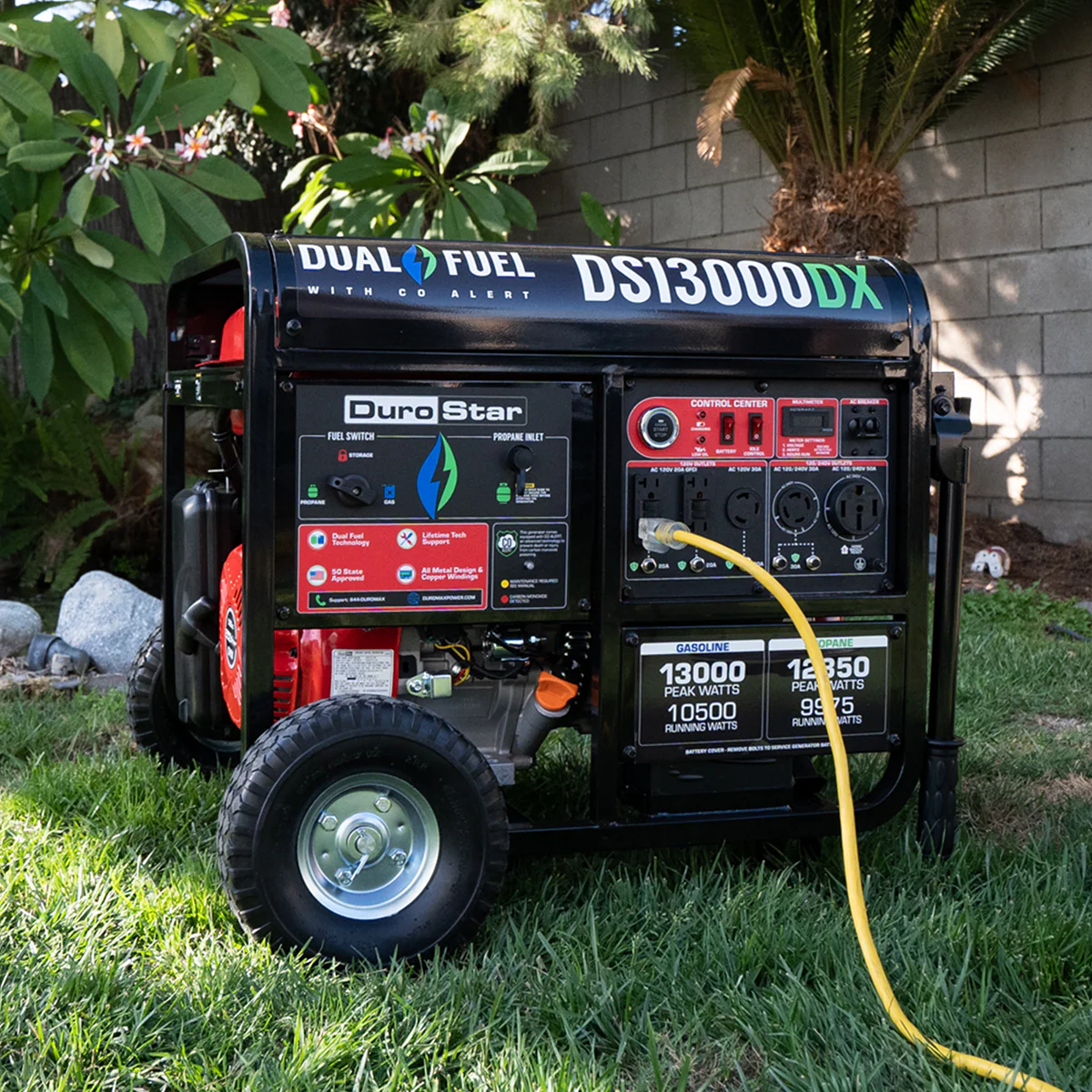 13,000 Watt Dual Fuel Portable Generator w/ CO Alert - Image 5