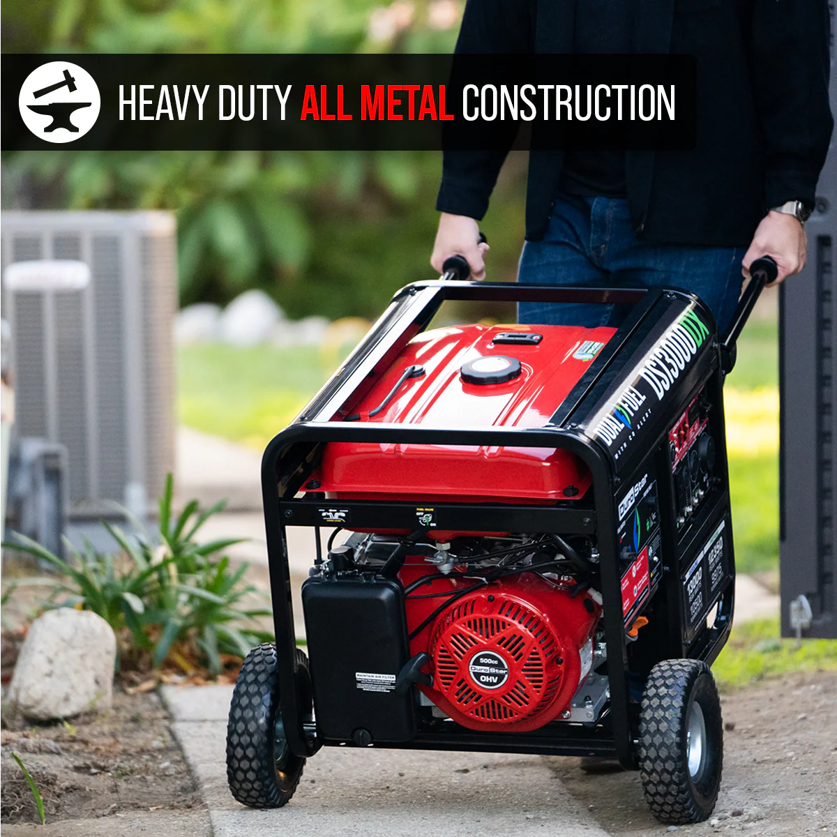 13,000 Watt Dual Fuel Portable Generator w/ CO Alert - Image 9