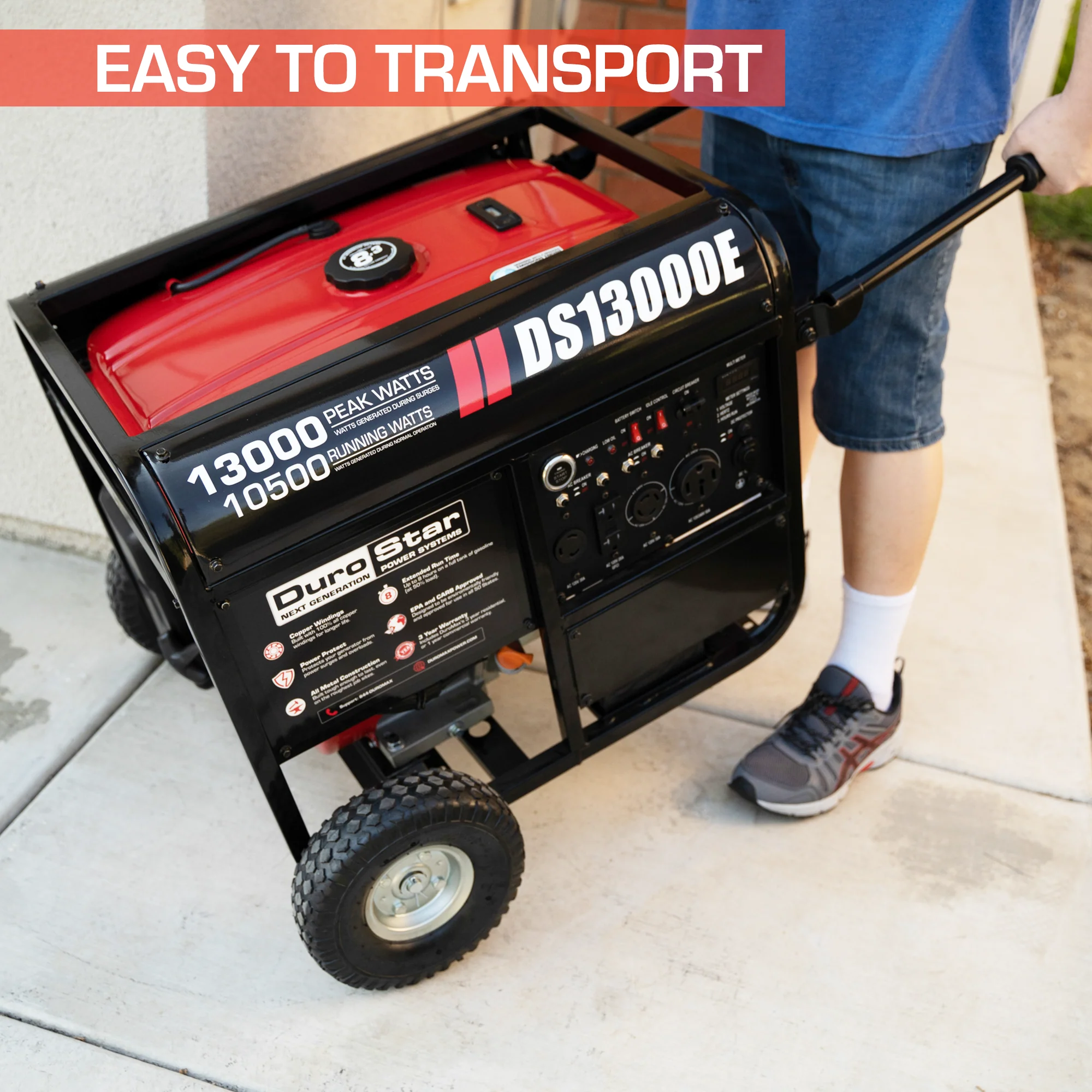 13,000 Watt Gasoline Portable Generator - Image 6