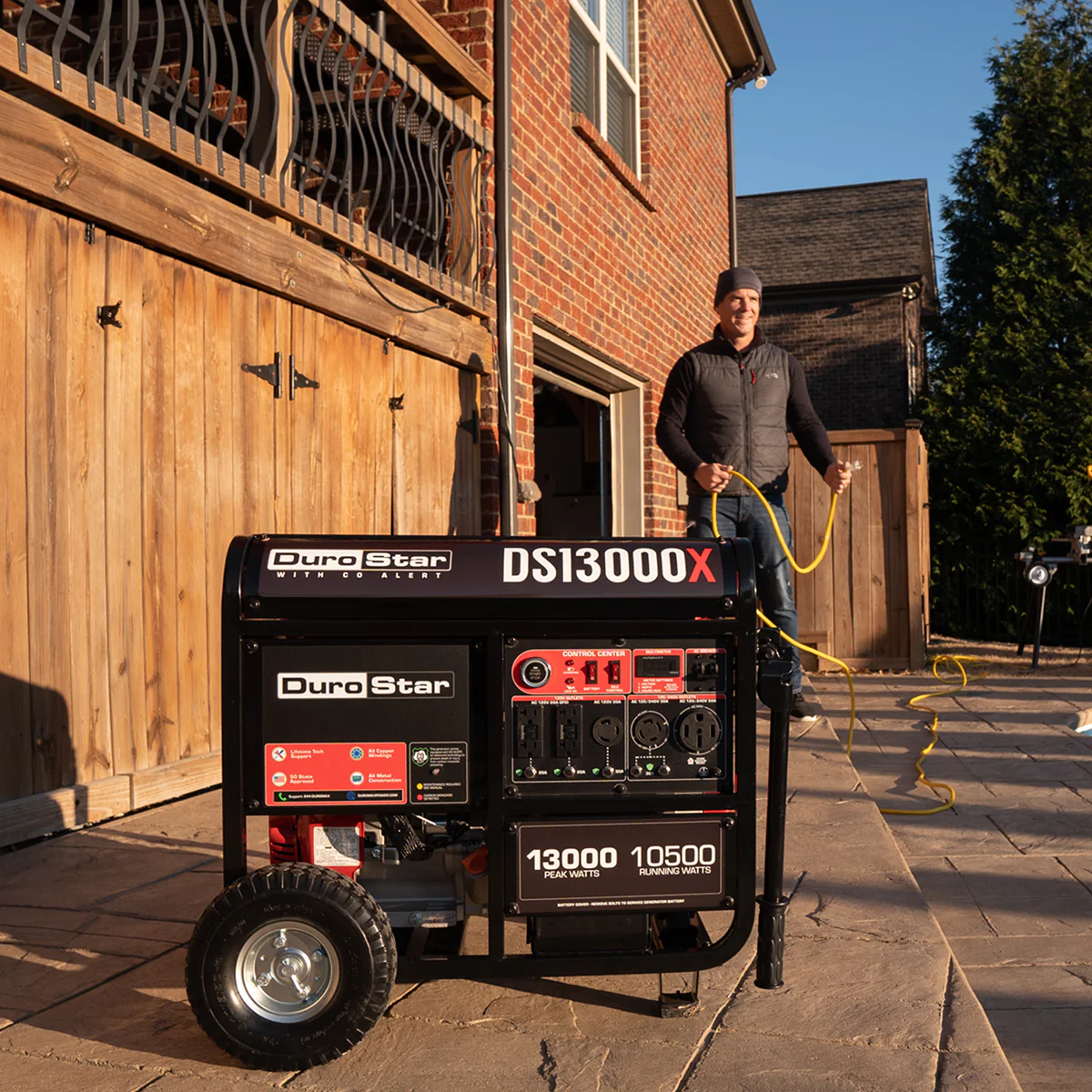 13,000 Watt Gasoline Portable Generator w/ CO Alert - Image 10