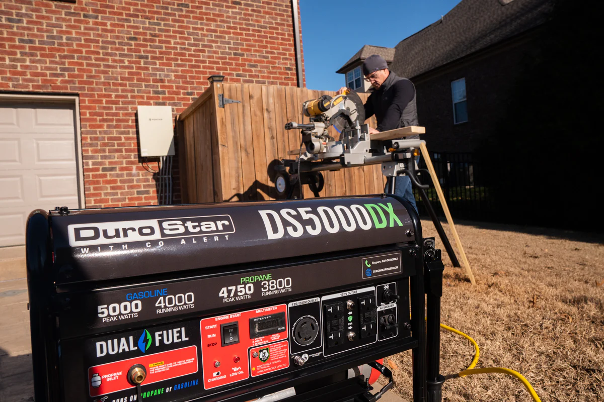 4,500 Watt Dual Fuel Portable Generator w/ CO Alert - Image 14