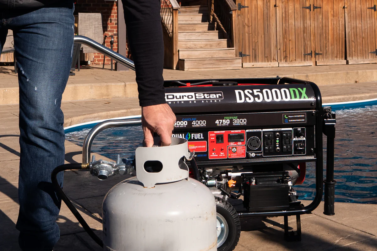 4,500 Watt Dual Fuel Portable Generator w/ CO Alert - Image 19