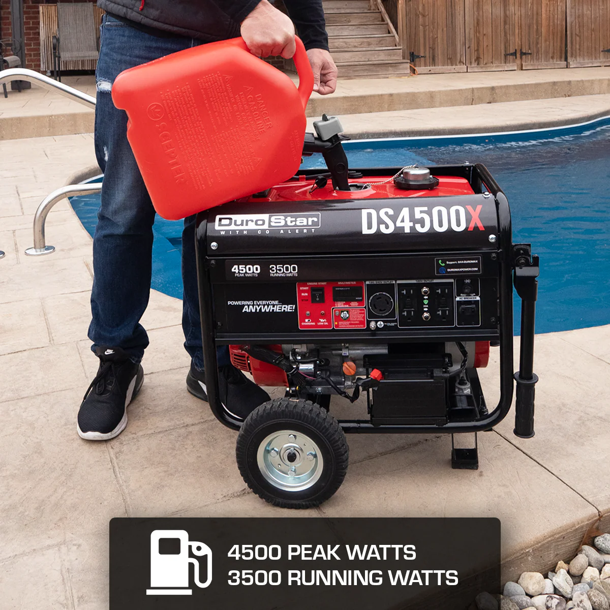 4,500 Watt Gasoline Portable Generator w/ CO Alert - Image 4