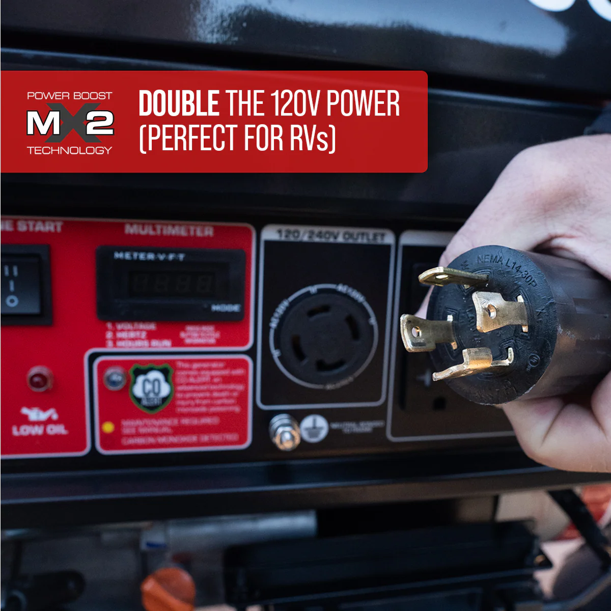 4,500 Watt Gasoline Portable Generator w/ CO Alert - Image 7