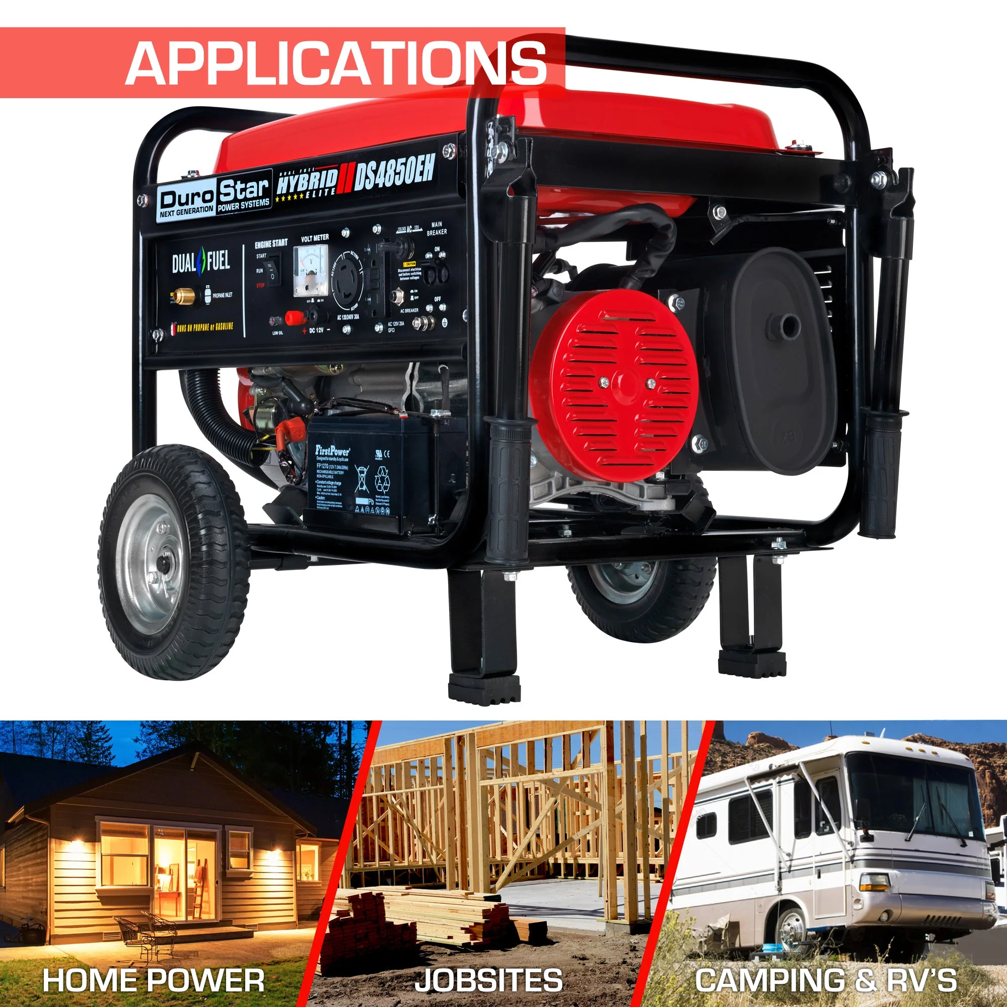 4,850 Watt Dual Fuel Portable Generator - Image 5