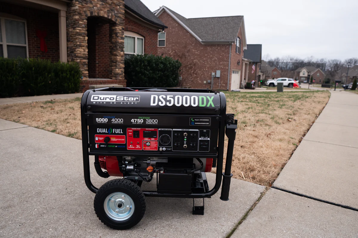 5,000 Watt Dual Fuel Portable Generator w/ CO Alert - Image 12