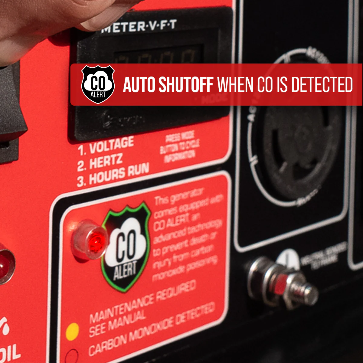 5,000 Watt Gasoline Portable Generator w/ CO Alert - Image 4